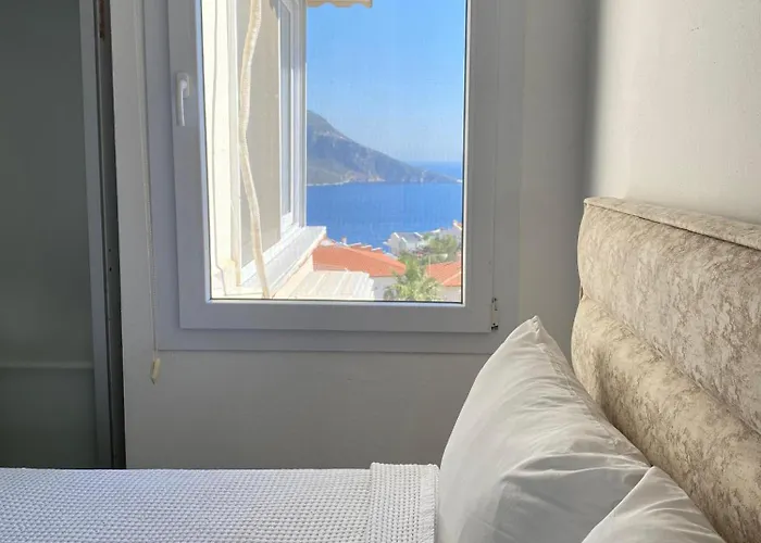 公寓 Rooftop With Sea View In Kalkan Center *