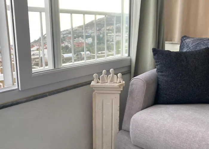 Rooftop With Sea View In Kalkan Center Apartment