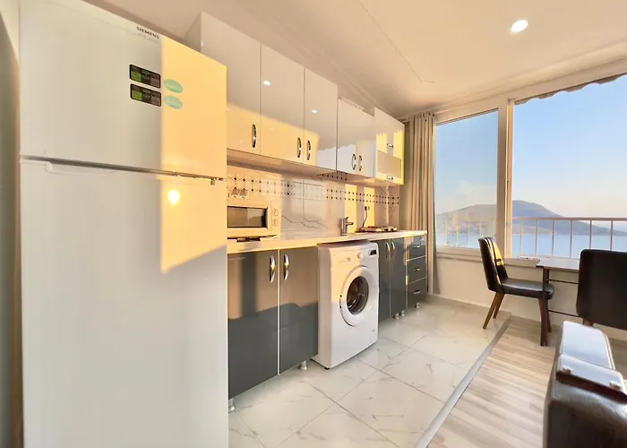 Rooftop With Sea View In Kalkan Center Apartment Kas